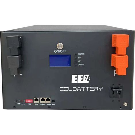 Boîte de batterie, BMS 48V 16S, Design empilable, EN V5 Boîte-Noire, 200A BMS (1/2)