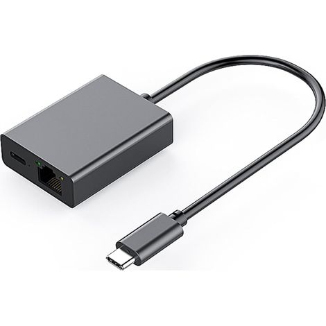 Adaptateur Usb C Vers Rj45 - 1000 Mbps - Pour Ordinateur Portable Macbook Ipad Chromecast - 1 Pièce (1/5)