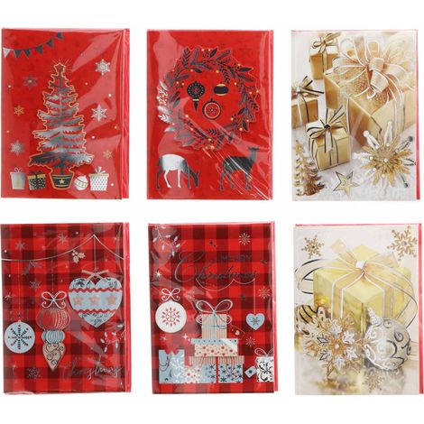 Regalo Italiano Biglietto Auguri di Natale Mus con Busta 15 x 20 Cm Ass. 1 Pz