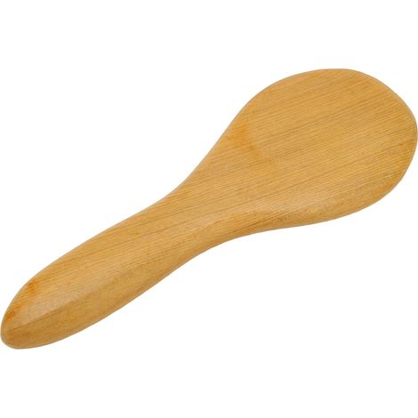 Planche Gua Sha en bois pour massage des points d'acupuncture du visage et des yeux - Outil de massage beauté et bien-être (1/5)