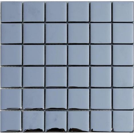 MOSAIQUE LES TENDANCES BICHROME TUBE 1 PLAQUE 30,5 X 30,5 CM CASA LINEA