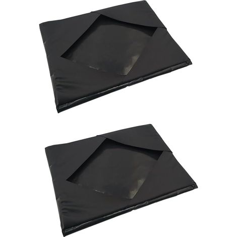 2PCS Couvercle D'Enveloppe de Plateau de Presse à Chaud, Antiadhésif Réutilisable pour Protéger la Machine de Pressage à Chaud par Sublimation (Noir 15 X 15 Pouces) (1/4)