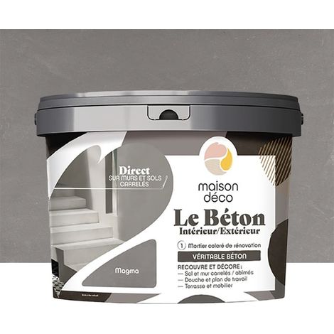 Mortier coloré MAISON DÉCO Le Béton Magma 5kg (1/2)