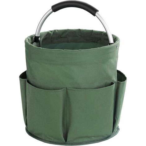 panier Rangement Produit D'entretienvert, 6 Rangements Pliables, Avec Poigne De Transport (1/5)