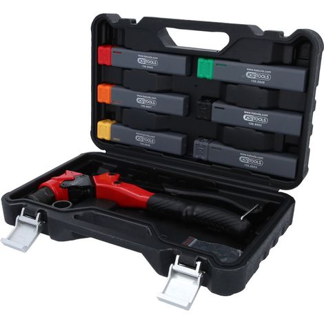 KS TOOLS 3 en 1 Set de remachadora manual, giratorio, 12 piezas - 150.9820 (1/4)