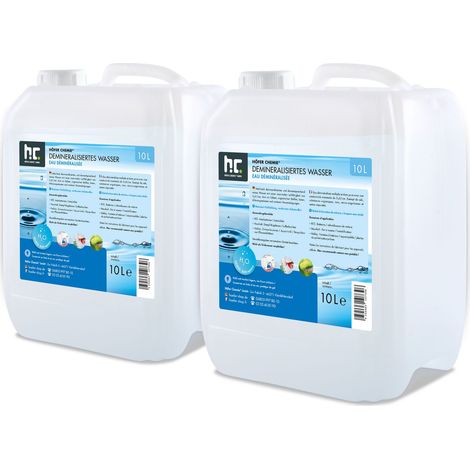 2x 10 L Demineralisiertes Wasser