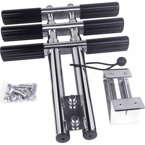 Applicable Échelle Pliante, échelle de plongée télescopique en Acier Inoxydable, échelle d'embarquement Pliante Portable pour Sports Nautiques (Couleur : 3 marches) (1/5)