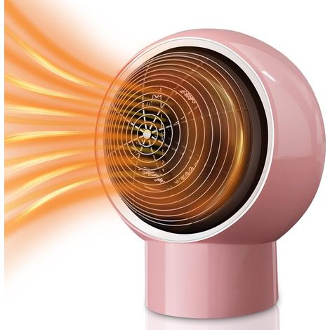 Mini radiateur soufflant électrique rond de 500 W à faible consommation d'énergie, avec protection contre la surchauffe et arrêt automatique. Convien (1/5)