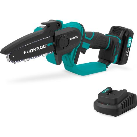 VONROC Mini-Kettensäge 20V – 152 mm – Inkl. 2.0Ah Akku und Ladegerät