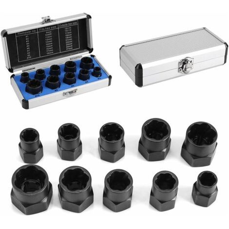 Coffret d’extracteurs pour écrous - 10 pièces [Classe énergétique Efficiency] (1/5)