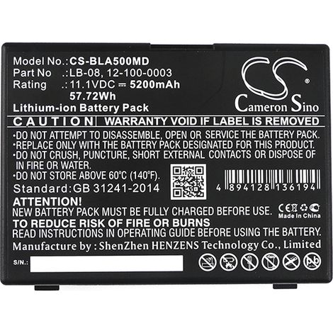 CS - Batterie médicale rechargeable compatible Biolight & Bolate 11.1V 5.2Ah (1/3)