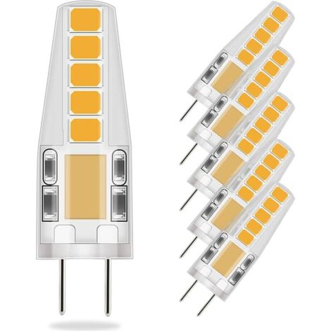 G4 LED Bulbs Warm White, 36mm x 9mm, Closer to Traditional Size, 3W LED Equivalent to 23W Halogen Bulb, 3000K, AC/DC 12V