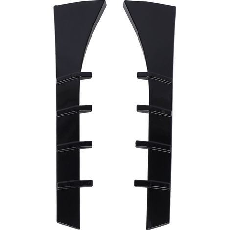 Paire de becquet latéral de lunette arrière, garniture d'aile arrière au look sportif pour série 5 F11 Touring 2011 – 2017, noir brillant (1/5)