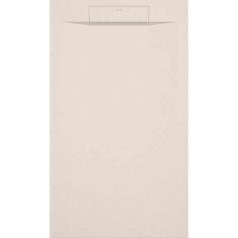 Receveur de douche Crème, texture Pierre Zeus, grille de couleur - 120 x 80 cm (1/4)