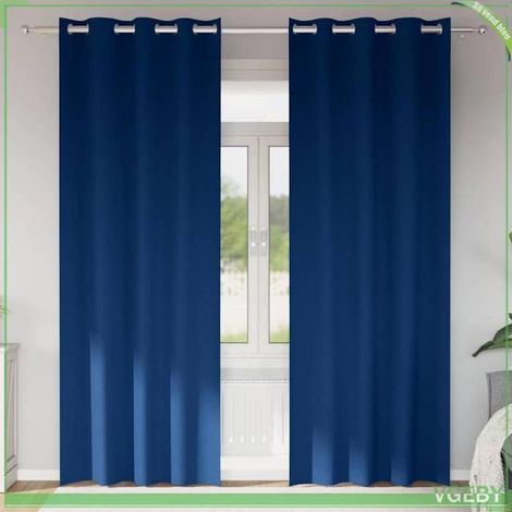 Rideaux occultants - FAFEISY - 4107366 - Bleu foncé - 245 x 140 cm - Bloque 80-90% lumière (1/5)