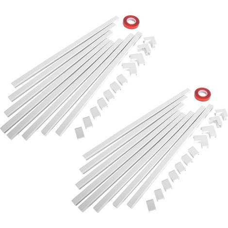 2 Einzeldraht-Kabelabdeckungen – Wandmontage-Kabelmanagementsystem CMC-03 – 3,18 m (125 Zoll) Kabelkanal-Set (1/5)