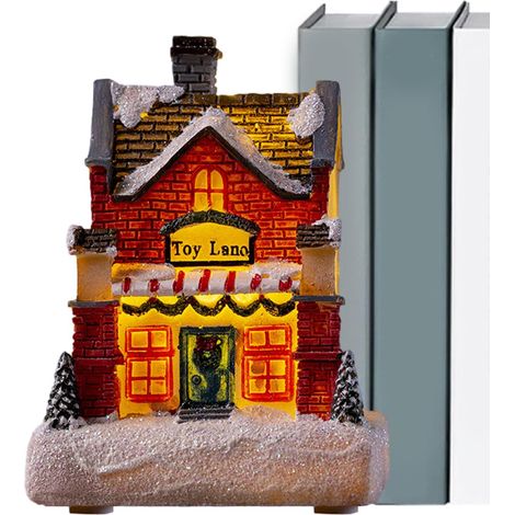 Maisons de Noël Lumineuses Décoration de table lumineuse de maison à Petite Maison de Village Lumineuse Pour Les Fêtes Le Foyer L'Étagère La Soirée La Fenêtre La Devanture L'Appart (1/5)