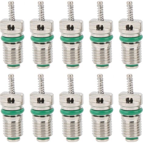 Akozon Noyau de Valve de Climatisation, A/C R134A Aiguilles de Noyaux de Soupape de Réfrigération Résistant à la Haute Pression pour Réfrigérant R134A. (1/5)