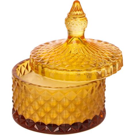 ARPIMEX Vasetto Vetro con Cera D 10,5 Cm H 13 Cm Bomboniera Marrone