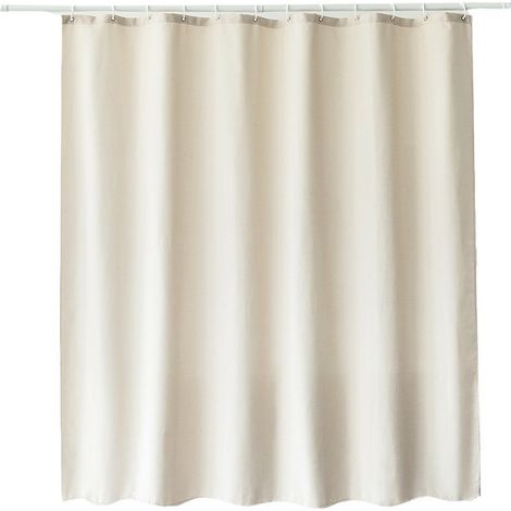 Rideau Douche Lin Beige 180x180cm (1/5)