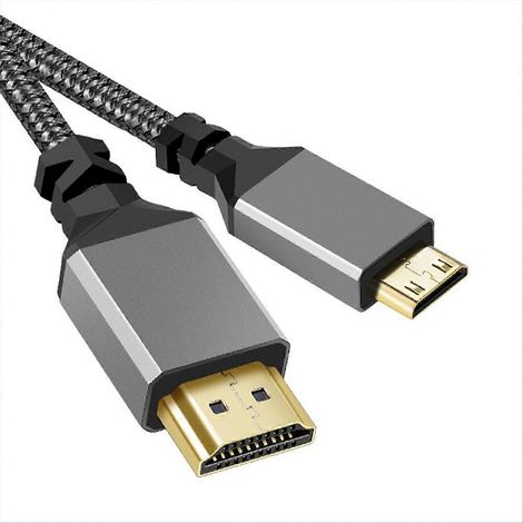 m langes, 4K 60Hz-kompatibles Minikabel auf 4K 60Hz-kompatibles, nylonummanteltes Kabel (1/5)