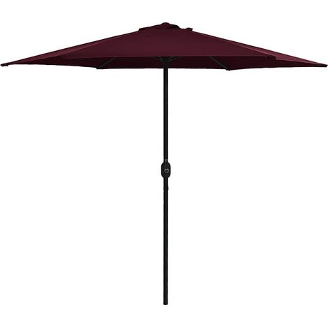 Parasol d'extérieur - Parasol de Jardin Parasol de balcon et mât en aluminium 270x246 cm Bordeaux BV511220 - BonneVie (1/5)