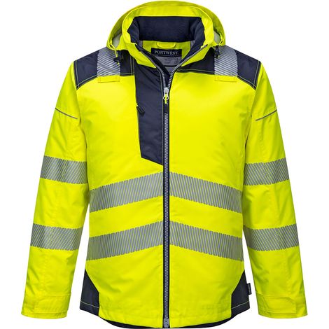 Chaqueta impermeable de alta visibilidad Portwest T400 PW3 - M - Amarillo