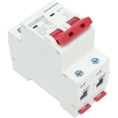 Disjoncteur 2P 63A 1000V DC 6000A Haute Performance pour Installation Rail DIN (1/5)