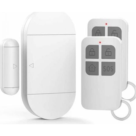 Alarme Porte, DéTecteur Ouverture Porte Avec SirèNe Puissante De 130 Db, Alarme De Porte Et FenêTre Sans Fil MagnéTique Pour Portes, FenêTres Et Armoires, La Maison,Office (1/5)