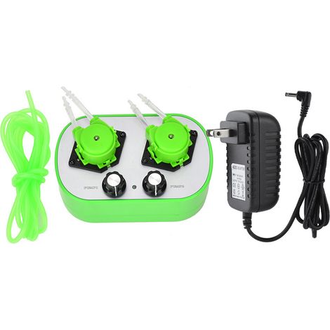 Mini-pompe péristaltique auto-amorçante 100-240V prise US (9-53ml/min) ×2 G628-2-2 (1/5)