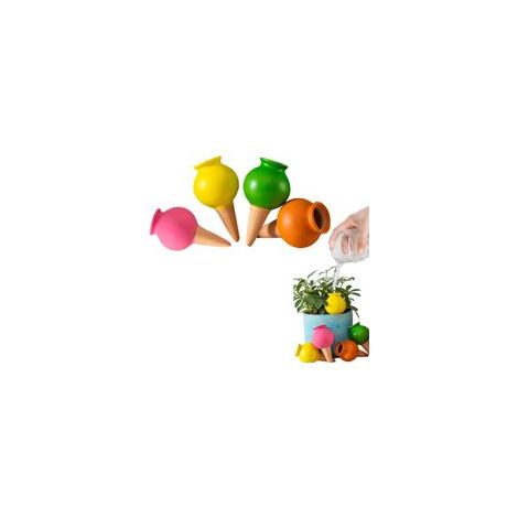 Ensemble de 4 piquets en terre cuite à arrosage automatique, ouverture (1/4)