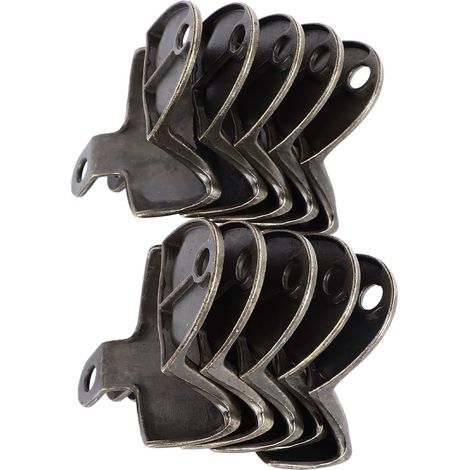 Lot de 10 ouvre-bouteilles rustiques en bronze antique, à fixer au mur, style vintage, pour bar à domicile. (1/5)