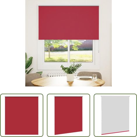 Sichtschutz -  Verdunkelungsrollo Rot 135x150cm Stoffbreite 131,6cm Polyester (1/5)