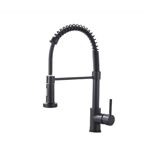 Robinet Cuisine Douchette avec Modes de Pulvérisation Mitigeur Extractible Rotatif à Froid & Chaud Disponible 2 360° (1/4)