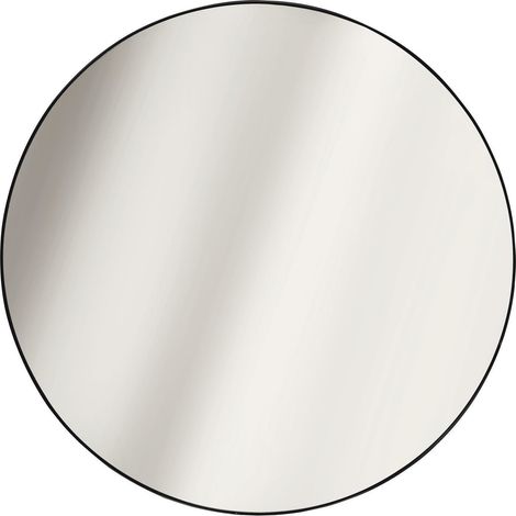 Navira runder Spiegel, schwarzer Metallrahmen, 55 cm (1/3)