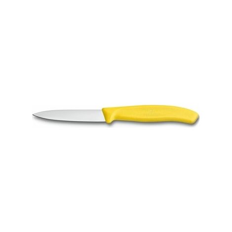 Victorinox - Cuchillo para verduras 8cm, hoja lisa, amarillo - corte preciso de verduras y frutas
