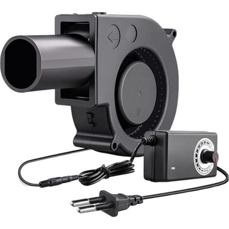 220-V-Radialventilator, verstellbarer Radialventilator mit Drehzahlregler für Belüftungsänderungen, Grill, Turbinenventilator für Heizgeräte (1/5)