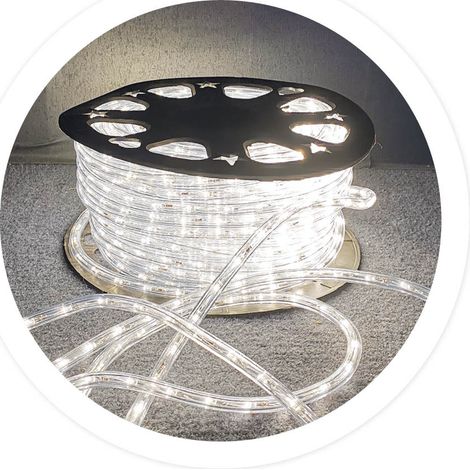 Rotolo da 48M Tubo LED flessibile 8 funzioni Luce fredda