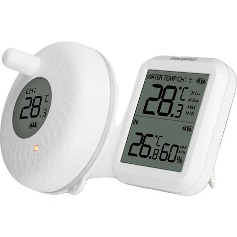 Thermomètre de piscine flottant, commodité sans fil, lectures précises, IBS-P01R (1/5)