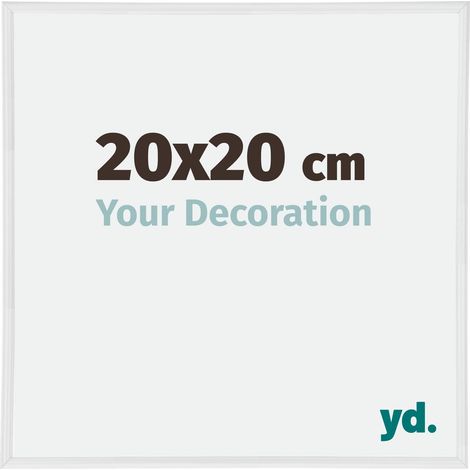 yd. - Cadre photo 20x20 - Blanc Brillant - Plastique - Annecy