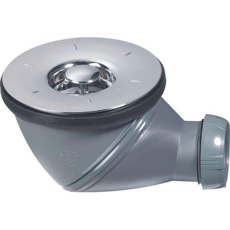 Wirquin Pro – Bonde de douche James 90mm – Sortie orientable 360° – Grille en ABS chromé – Drainage efficace horizontal et vertical