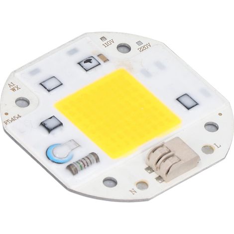 LED COB (perle de lampe), puce LED haute performance, source lumineuse COB brillante, sans pilote, pour éclairage DIY, 110 V, 70 W, blanc chaud (2800 K–3500 K) (1/5)