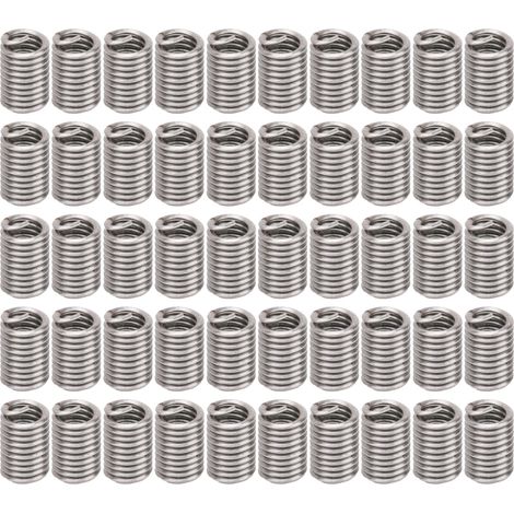 Kit de réparation de filetage 50 pièces en acier inoxydable, douille de vissage pour trous US 5-402.5D (1/5)