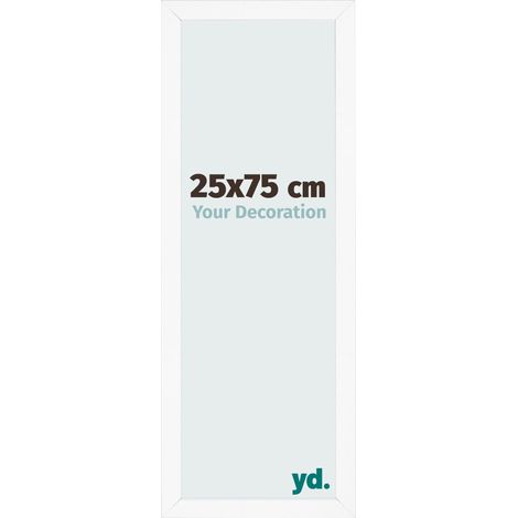 yd. - Cadre photo 25x75 - Blanc Mat - MDF - Bologna (1/5)