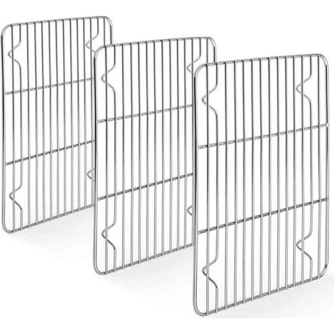 Koch- und Kühlroste aus Edelstahl für Herdplatten und Backöfen - 3er-Set (28 cm × 24 cm) (1/5)