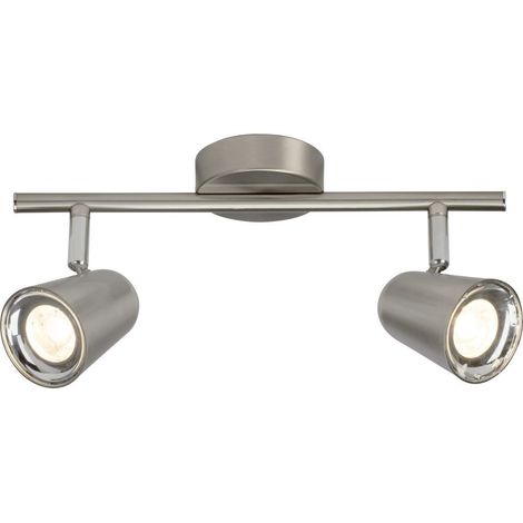 BRILLIANT lampe Nifty LED spot tube double fer 2x 4W LED SMD intégré, 350lm, 3000K Têtes pivotantes Économique et durable grâce à l'utilisation de LED (1/3)