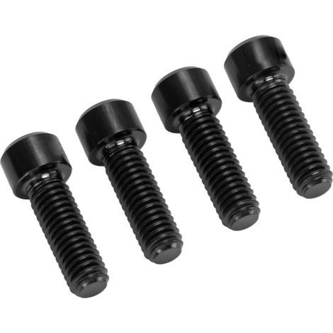 Vis en titane M6x18mm pour freins disque VTT, 4 pièces, anti-corrosion, couleur noire (1/5)