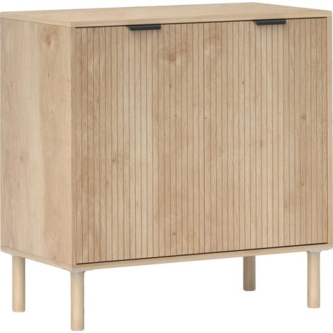 Buffet, Design Minimaliste, Étagère Réglable, Marron (1/5)