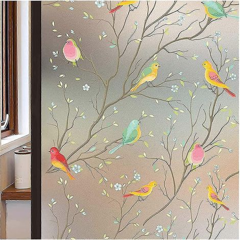 Window Privacy Film, Stained Glass Window Film, Non-stick Electrostatic Film, Glass Film Decoration (1/5)