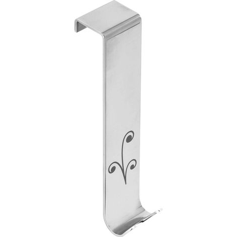Perchero para puerta colgador para baño de acero mod. Nature